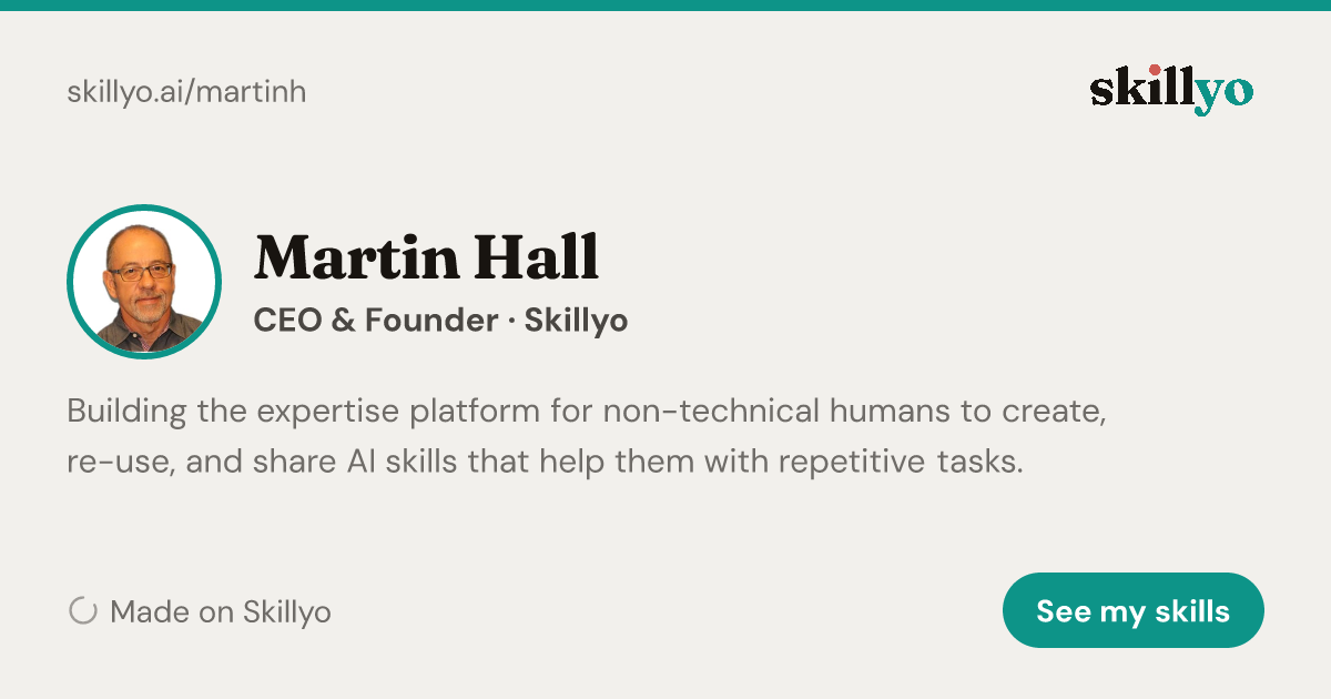 Martin Hall — CEO & Co-Founder at Skillyo